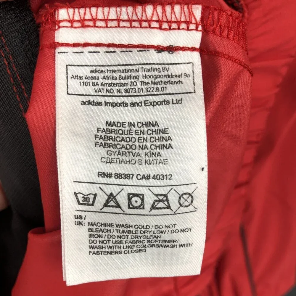 Adidas Golf Men's ClimaProof Windbreaker Pullover Jacket M Red Outdoor Sports